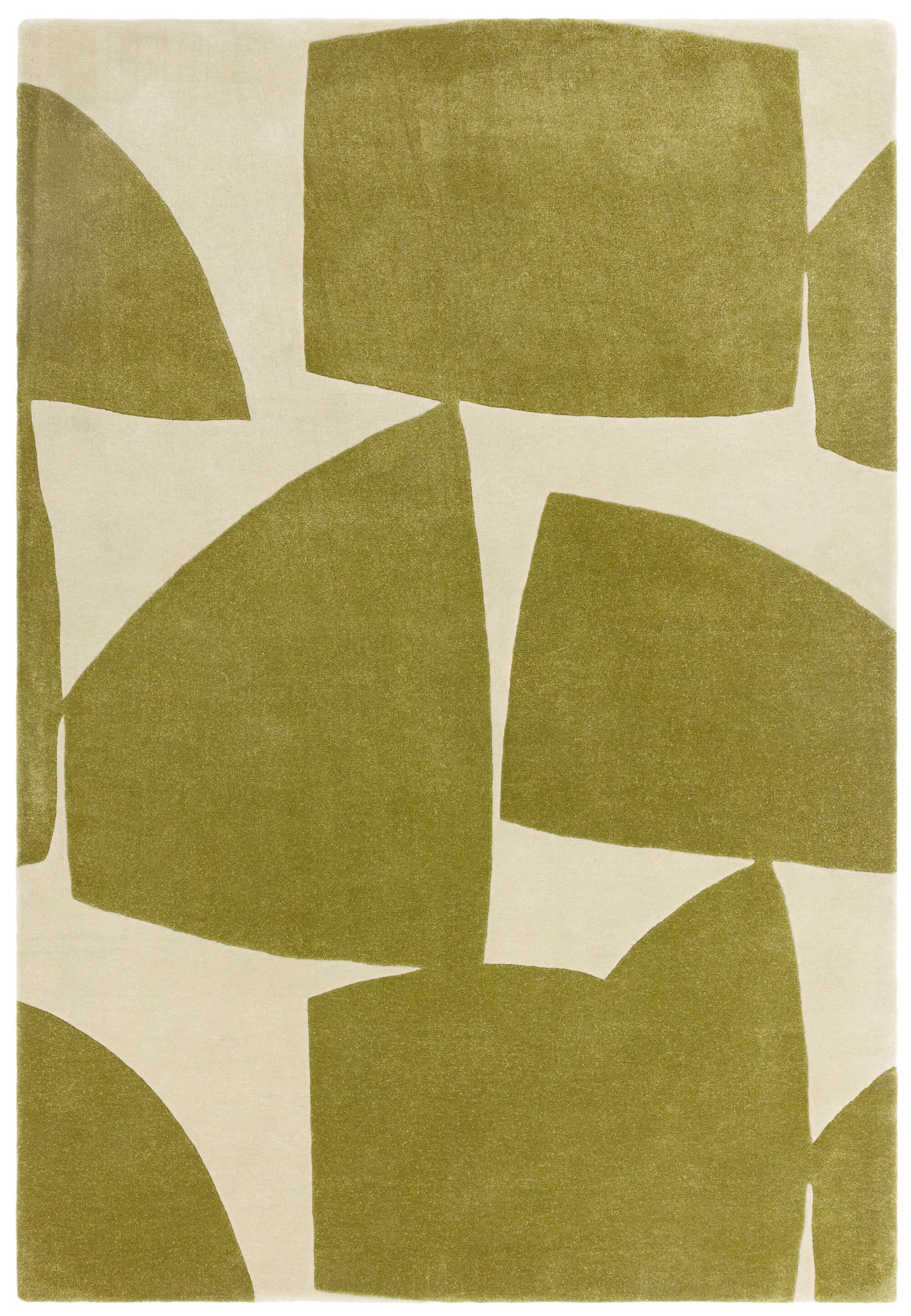 Scarlet Matrix Hand-Tufted Rug: Eco-Friendly Geometric Elegance